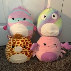 Squishmallow 8” Bundle — Cosmina, Gary, Delores, Honeydew
